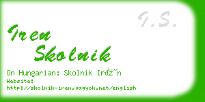 iren skolnik business card